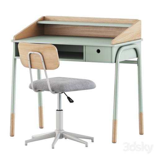 '3dsky Pro - Ligne Desk and Ligne Chair by Vertbaudet'