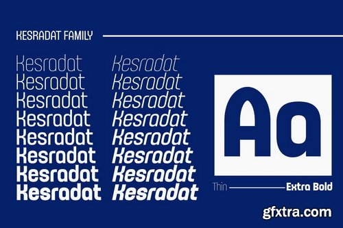 CreativeMarket - Kesradat Sans Serif Family - 16 Font