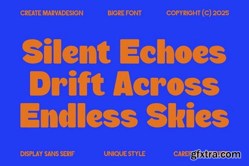 CreativeMarket - Bigre Bold Display Sans