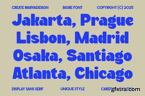CreativeMarket - Bigre Bold Display Sans