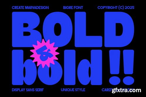 CreativeMarket - Bigre Bold Display Sans