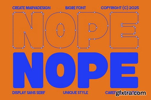 CreativeMarket - Bigre Bold Display Sans