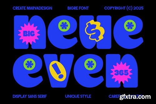 CreativeMarket - Bigre Bold Display Sans