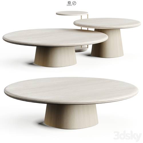 '3dsky Pro - Meridiani LEON 2025 Travertino Coffee Table'