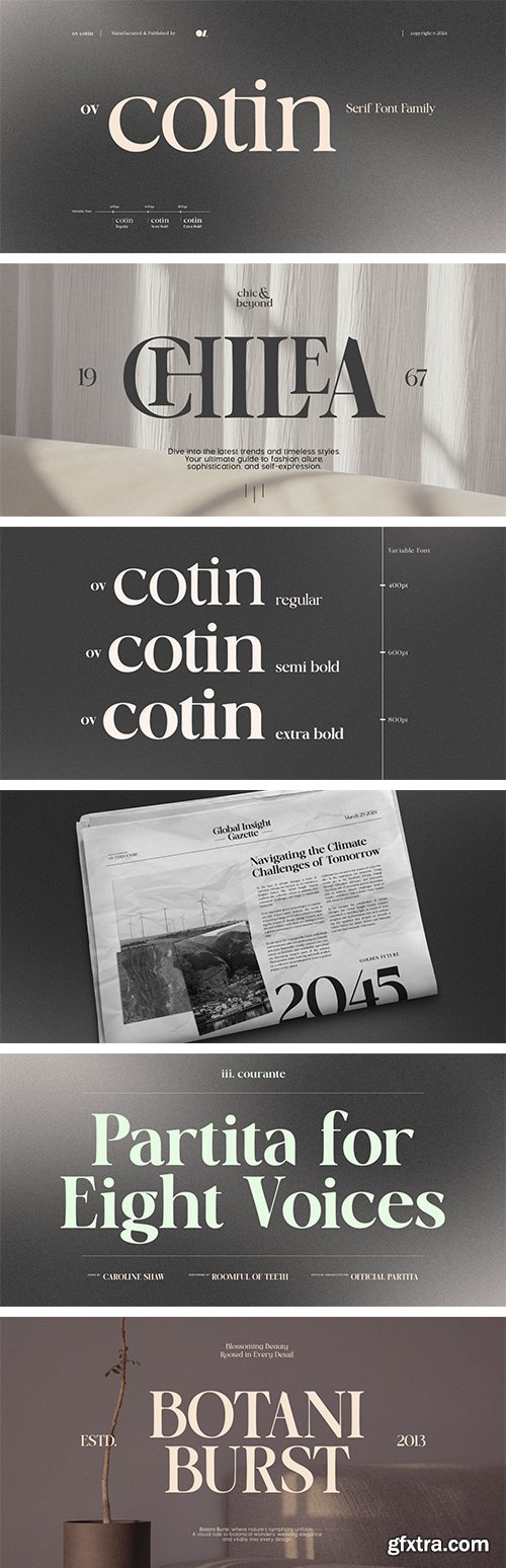 MyFonts - OV Cotin Serif Font Family 3xOTF MyFonts - OV Cotin Serif Font Family 3xOTF