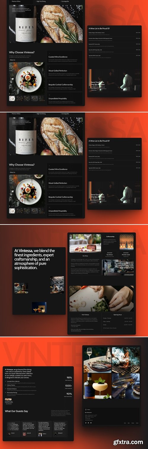 Vintessa - Restaurant & Wine Bar Template