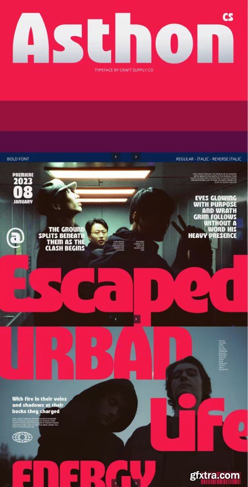 Asthon – Bold Font