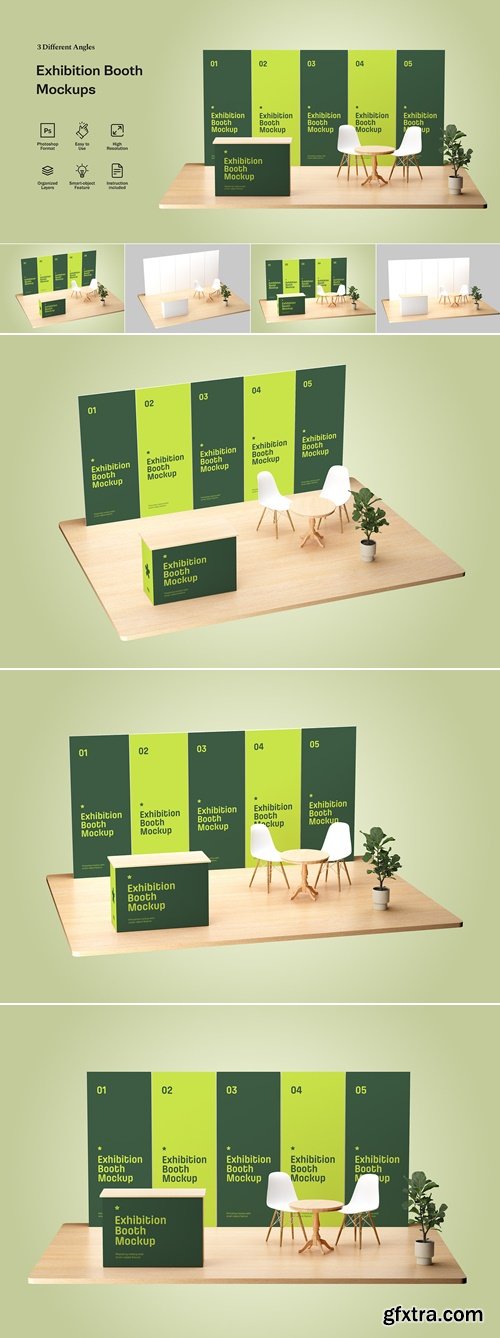 CreativeMarket - Exhibition Booth Mockups 291845059