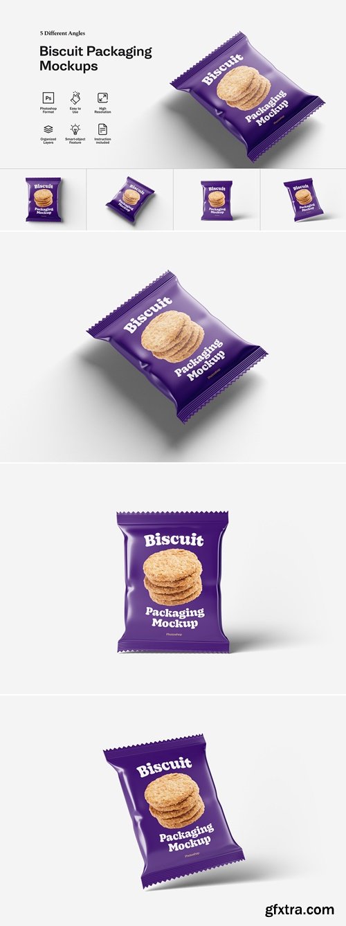 CreativeMarket - Biscuit Packaging Mockups 291103656