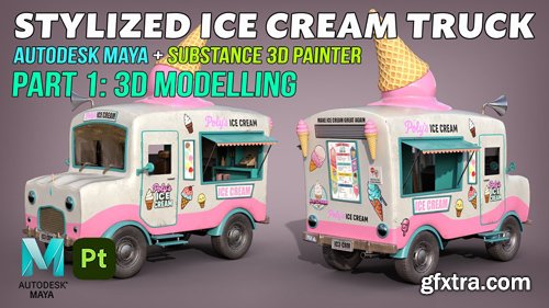 Patreon - Stylized Ice Cream Truck 3D Tutorial Patreon - Stylized Ice Cream Truck 3D Tutorial