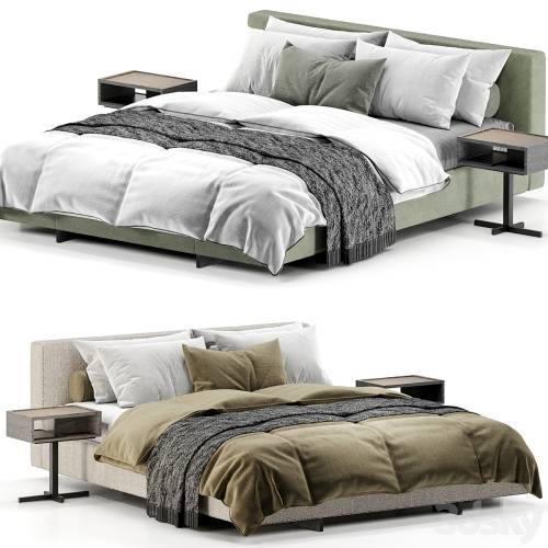 '3dsky Pro - Yves Bed By Minotti'