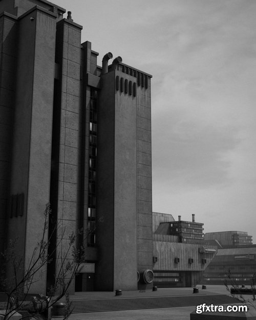 Superhivemarket - Dystopian Blocks - Brutalist Structures Kitbash Buildings