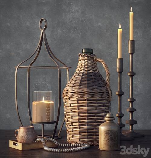 '3dsky Pro - Pottery Barn Decoration Set'