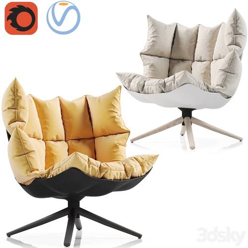 '3dsky Pro - B&B Italia HUSK Armchair'