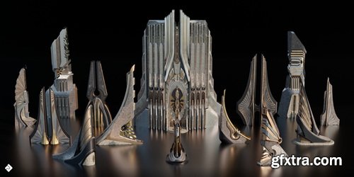 Superhivemarket - Neo Asgard - Nordic Fantasy Style Buildings Kitbash Pack Superhivemarket - Neo Asgard - Nordic Fantasy Style Buildings Kitbash Pack