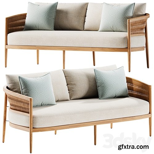 3dsky Pro - Nusa Teak Sofa