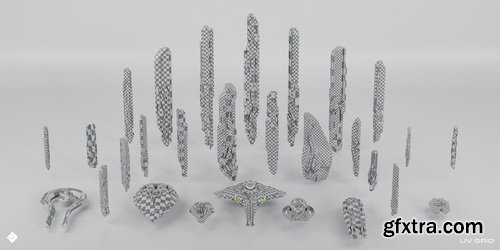 Superhivemarket - Epic Sci-Fi - Hard Surface Sci Fi Buildings &amp; Environment Assets 3D Kitbash Pack