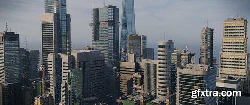 Superhivemarket - Skyline Ukiyo Modern Metropolis - Modern Cities Kitbash Greeble Assets