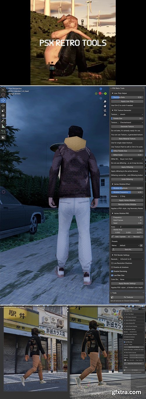 PSX Retro Tools for Blender v1.0.0