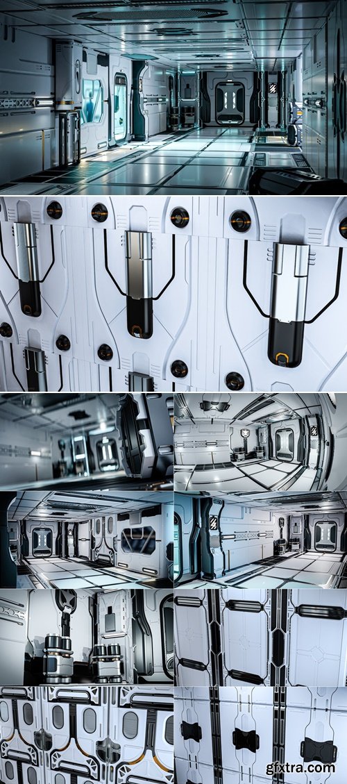 Artstation - 26 Sci-Fi 3D models - Interior Asset Pack