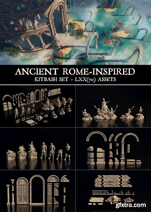 Artstation - Echoes of Empire – Ancient Rome-Inspired Kitbash Set