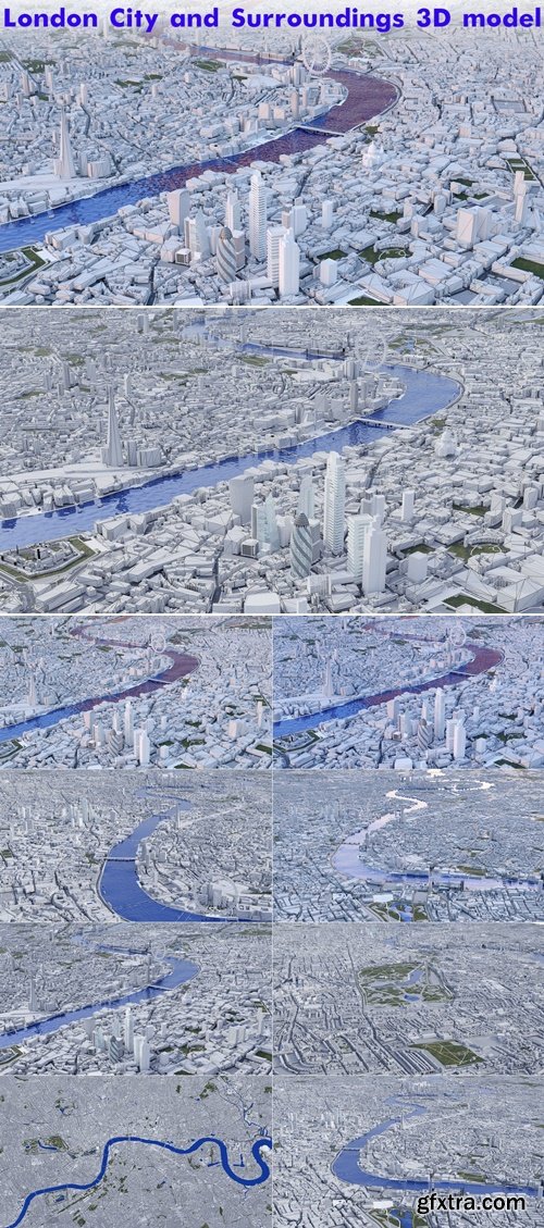 Artstation - London City and Surroundings 3D model