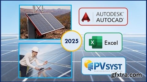 Udemy - The Complete 2025 PV Solar Energy | PVsyst, Excel & AutoCAD