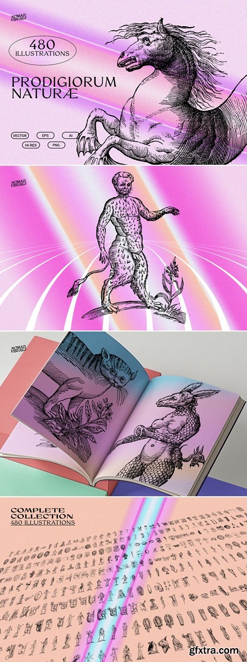 CreativeMarket - Prodigiorum Naturae - Illustrations 6125642