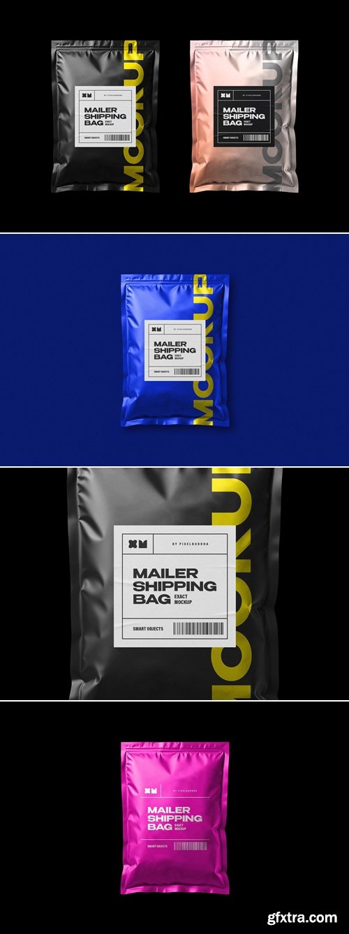 Pixelbuddha - Mailer Plastic Bag Mockup