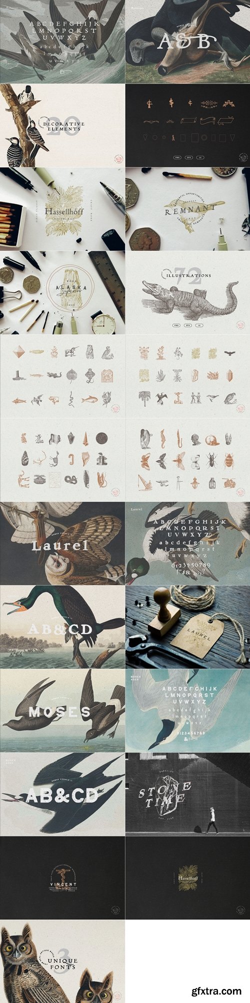 CreativeMarket - Vintage Logo Creator Kit 3263548