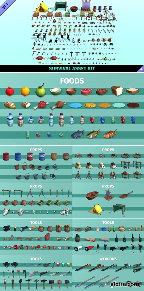 SuperhiveMarket - Survival Asset Kit