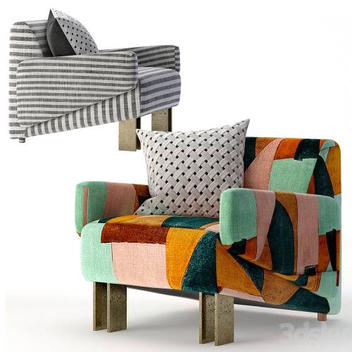 '3dsky Pro - Kelly Wearstler Zephyr Club Chair'