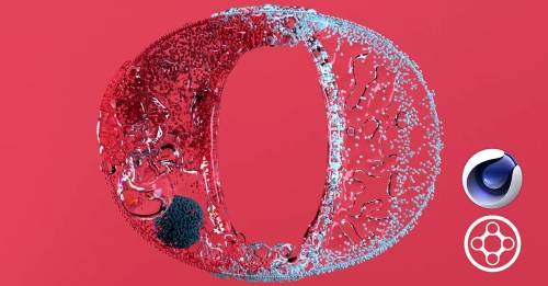 'Domestika - Animated 3D Lettering with X-Particles'