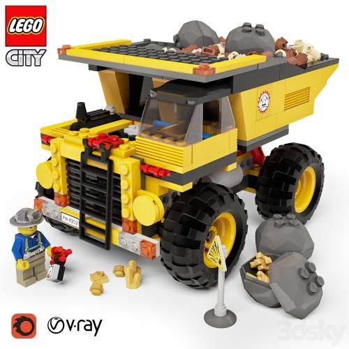 '3dsky Pro - LEGO - Mining Truck №4202'