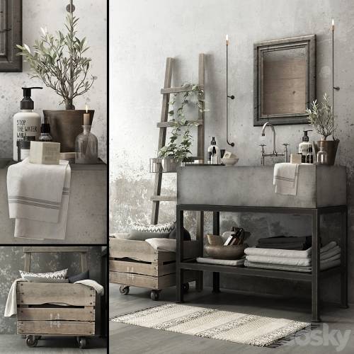 '3dsky Pro - BATHROOM SET / DECOR / 1'