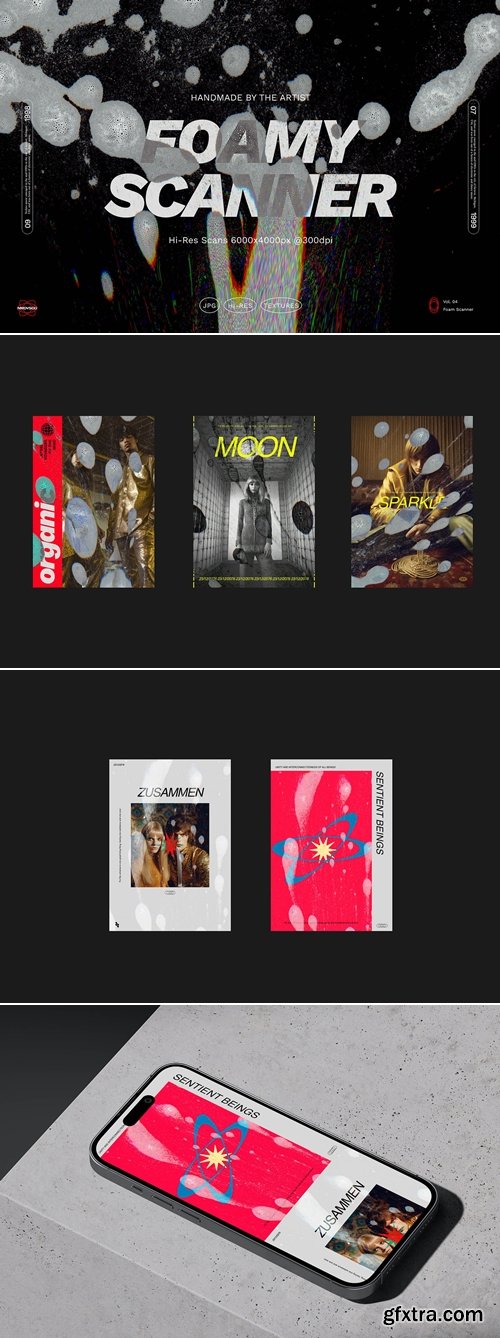 CreativeMarket - Foamy Scanner Textures 25419123