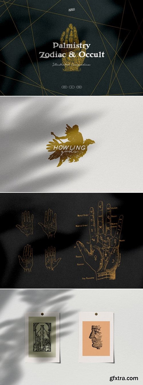 CreativeMarket - Palmistry, Zodiac & Occult 3979152