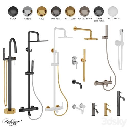 '3dsky Pro - (OM) Boheme faucets collection Uno'
