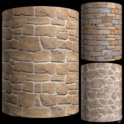 '3dsky Pro - Rubble wall stone masonry'