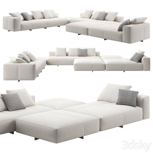 '3dsky Pro - Yves Sofa 012 by Minotti'