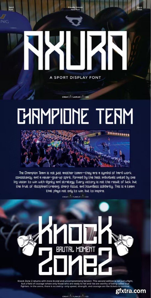 Sport Display Axura Font