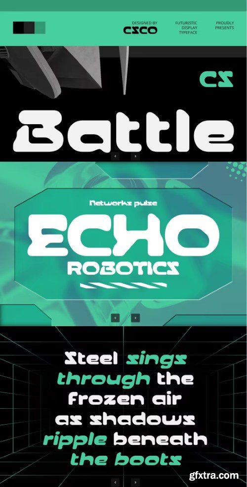 Creativemarket - CS Battle – Futuristic Font