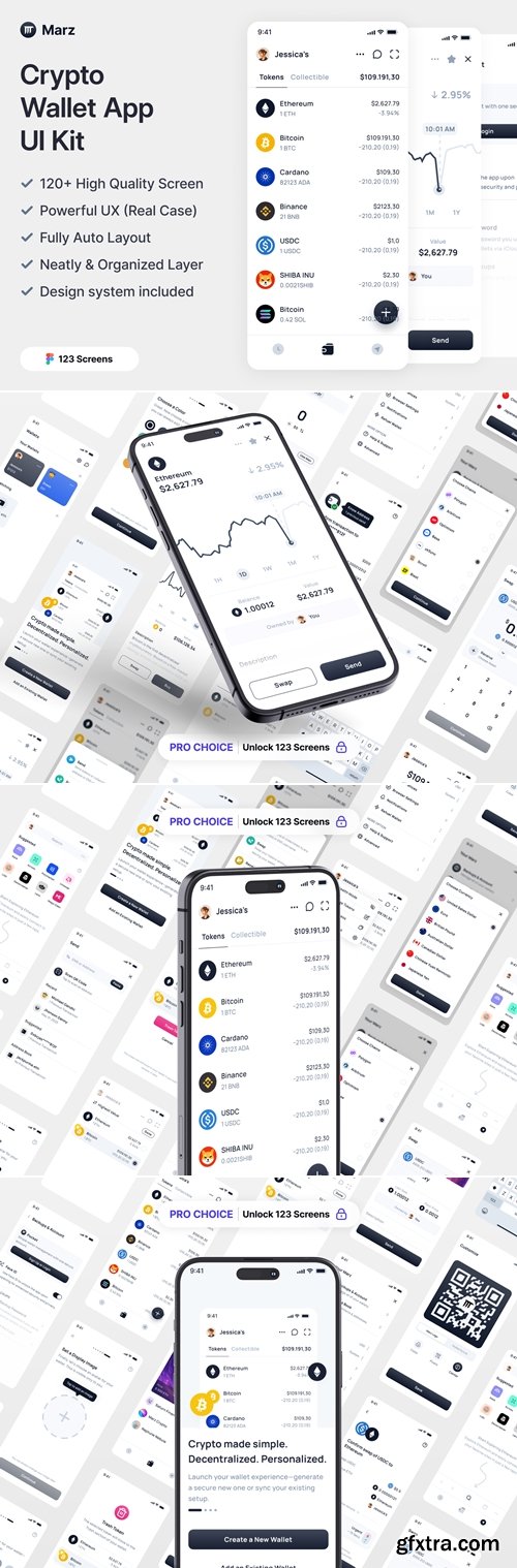Marz - Crypto Wallet App UI Kit
