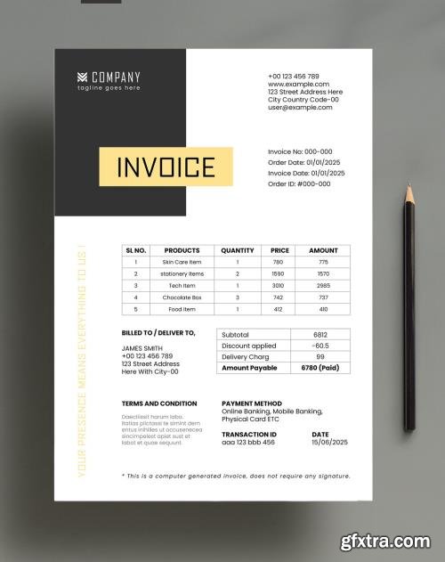 Minimal Modern Invoice Template for Business 1705090873 Minimal Modern Invoice Template for Business 1705090873
