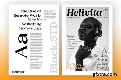 CreativeMarket - BS Helivita Modern Elegance - 54 Font