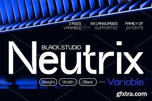 CreativeMarket - Neutrix Modern - 24 Font