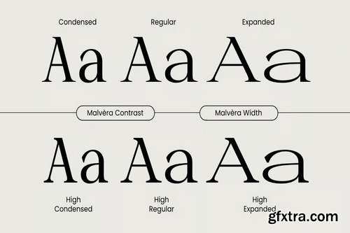 Malvera Variable Serif Typeface - 108 Font