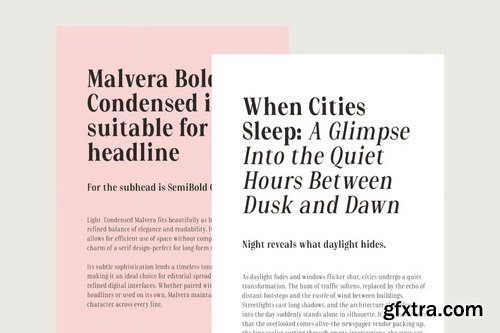 Malvera Variable Serif Typeface - 108 Font