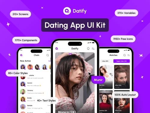 'Datify - Dating App UI Kit' 'Datify - Dating App UI Kit'
