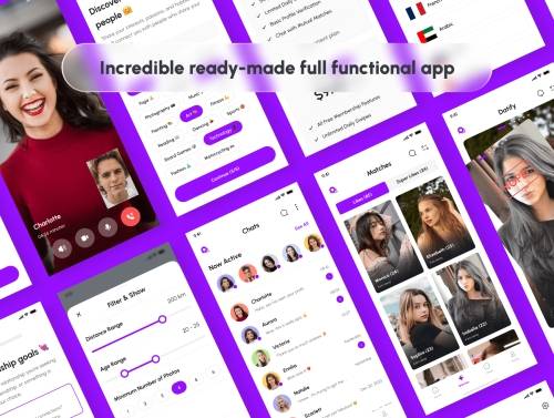 'Datify - Dating App UI Kit' 'Datify - Dating App UI Kit'
